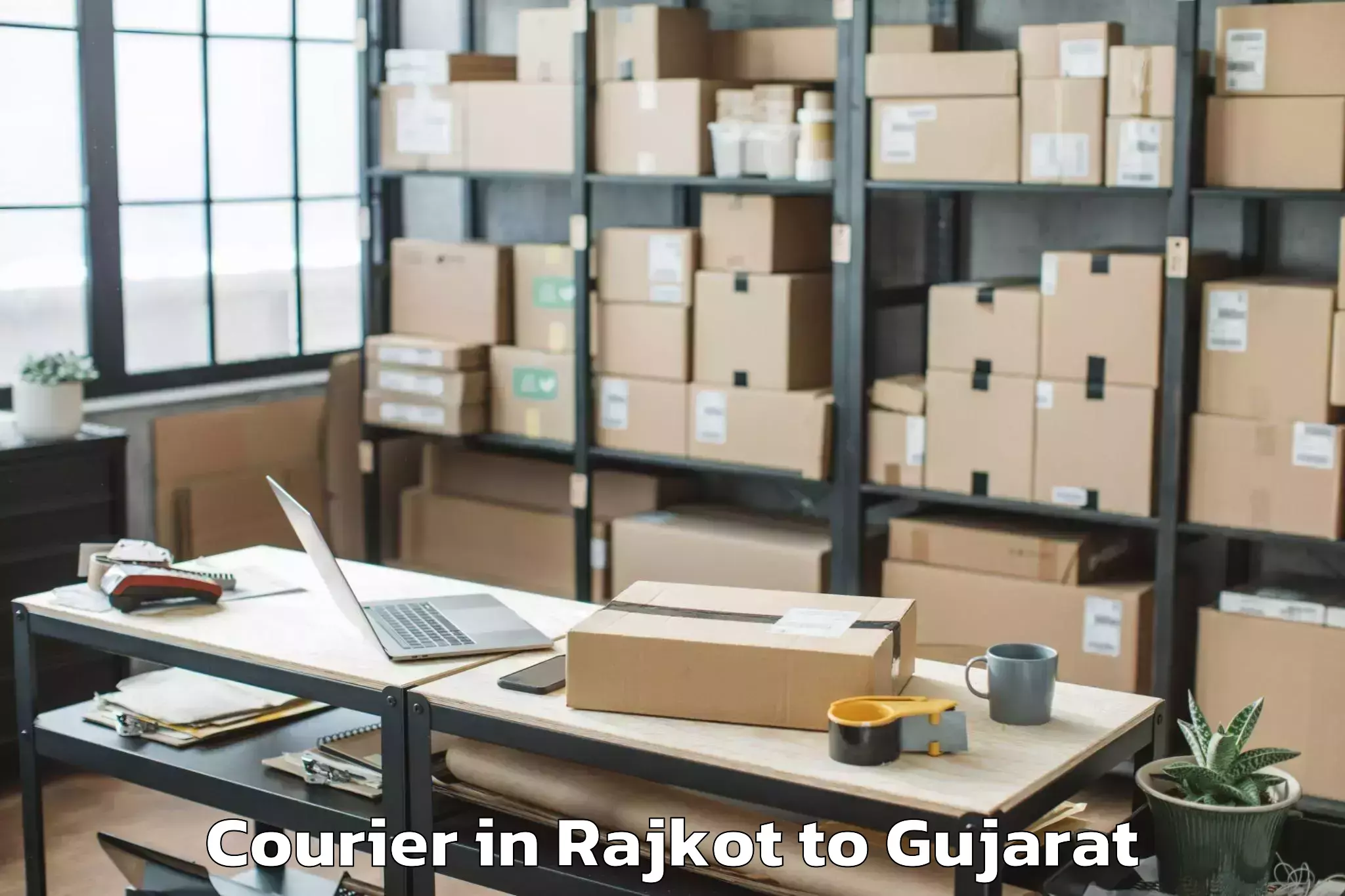 Trusted Rajkot to Abrama Courier